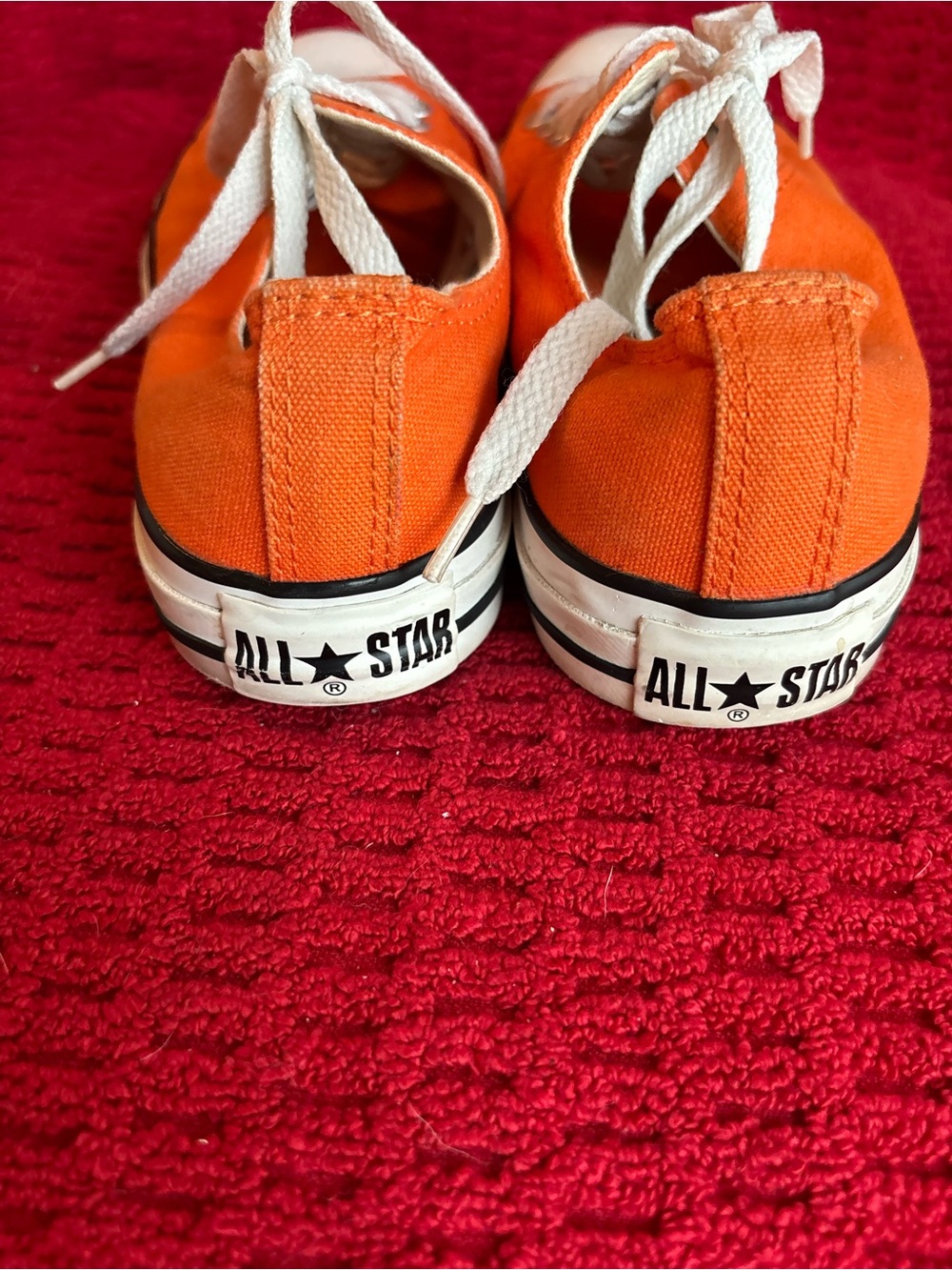 Converse Orange Canvas Low-Top Lace-Up Sneakers - unisex - Picture 7 of 8